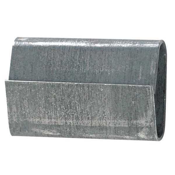 Partners Brand Steel Strapping Seals, Closed/Thread On Regular Duty, 5/8", Silver, 5000/Case SS58SEAL