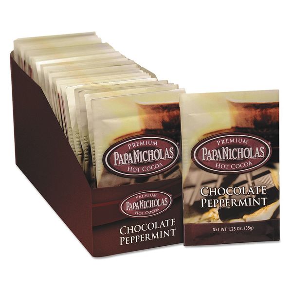 Papanicholas Coffee Chocolate Peppermint Cocoa, PK24 79424