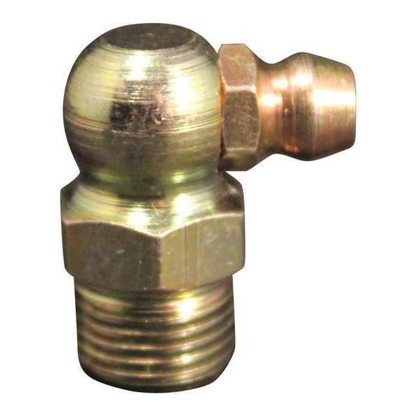 Milton Grease Fitting, 90 Deg, 1/8"-27 NPT, PK50 S-3219