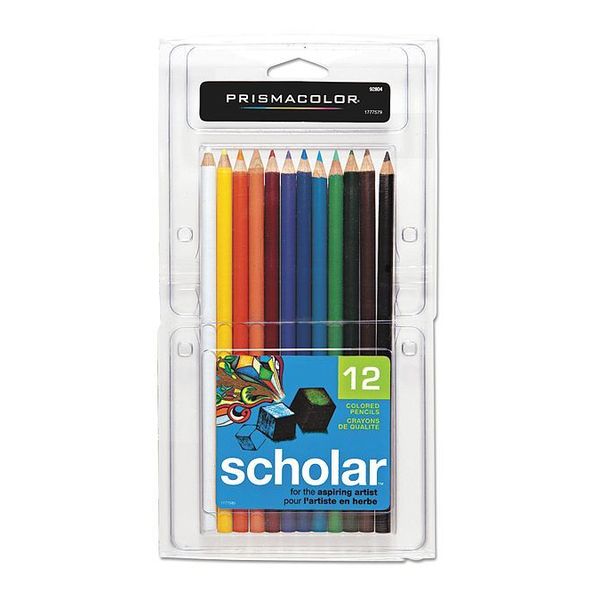 Prismacolor Art Pencils, Assorted, PK12 92804