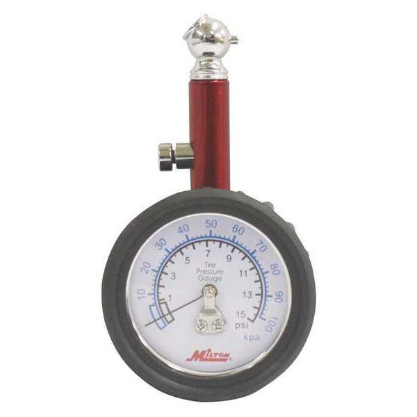 Milton Dial Tire Gage, 0-15 psi S-931