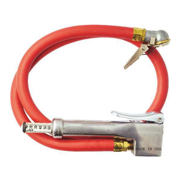 Milton Inflator Gage, Bayonet, 3ft Hose Whip 523