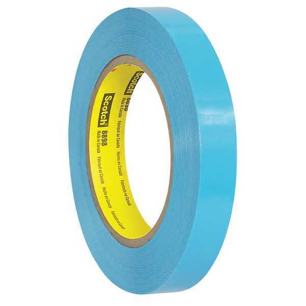 Scotch 3M™ 8898 Tensilized Poly Strapping Tape, 4.6 Mil, 3/4" x 60 yds., Blue, 12/Case T914889812PK