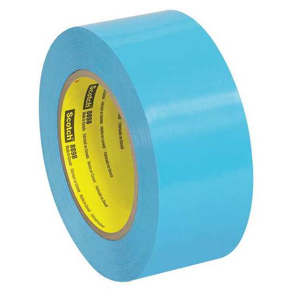 Scotch 3M™ 8898 Tensilized Poly Strapping Tape, 4.6 Mil, 2" x 60 yds., Blue, 12/Case T917889812PK