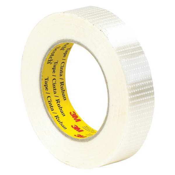 Scotch 3M™ 8959 Bi-Directional Strapping Tape, 5.7 Mil, 1" x 55 yds., Clear, 6/Case T91589596PK