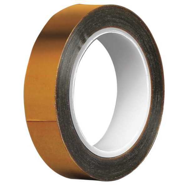 Tapecase Polyimide Tape, Amber, 0.25" x 5 yd. 2B