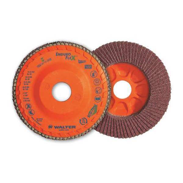 Walter Surface Technologies Blend Flap Disc, T27 4.5"x7/8" 120gr 15Q462