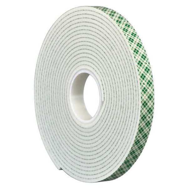 3M 3M 4008 Double Coated Foam Tape 7" x 5yd, White, 1/8" thick 4008