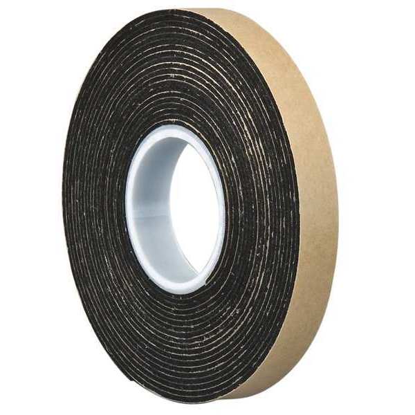3M 3M 4496B Double Coated Foam Tape 2" circle, Black, 5PK 4496B