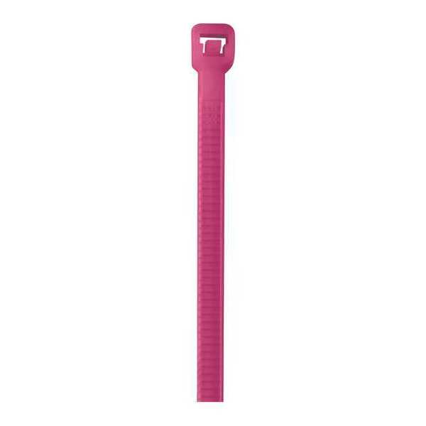 Partners Brand Colored Cable Ties, 40#, 8", Fluorescent Pink, 1000/Case CT444L