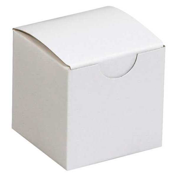 Partners Brand Gift Boxes, 2" x 2" x 2", White, 200/Case GB222