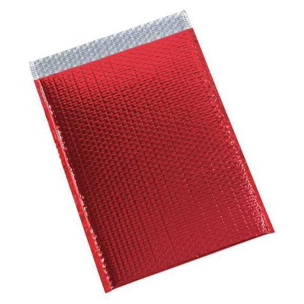 Partners Brand Glamour Bubble Mailers, 13" x 17 1/2", Red, 100/Case GBM1317R