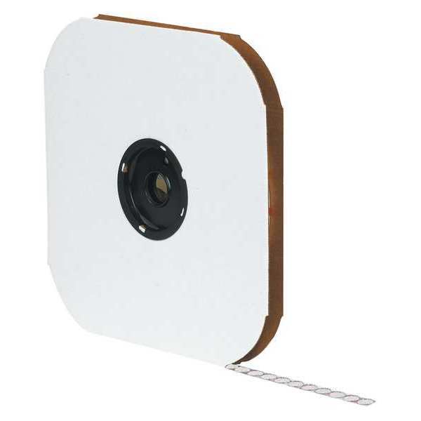 Tape Logic Reclosable Fastener, Disc, Rubber Adhesive, 1/2 in, White, 1440 PK HLT146