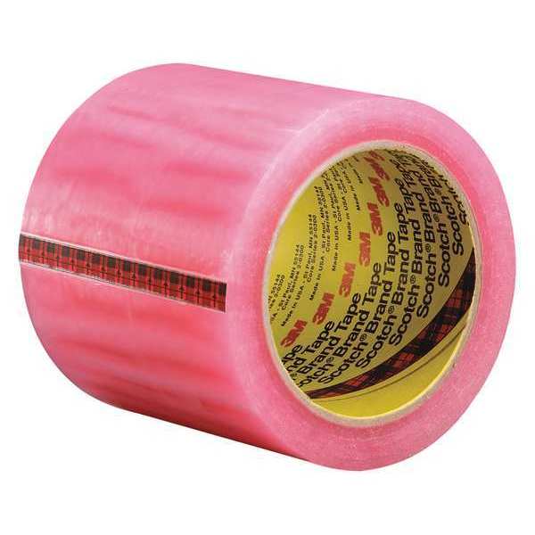 Scotch 3M™ 821 Label Protection Tape, 2.5 Mil, 4" x 72 yds., Pink, 8/Case T994821