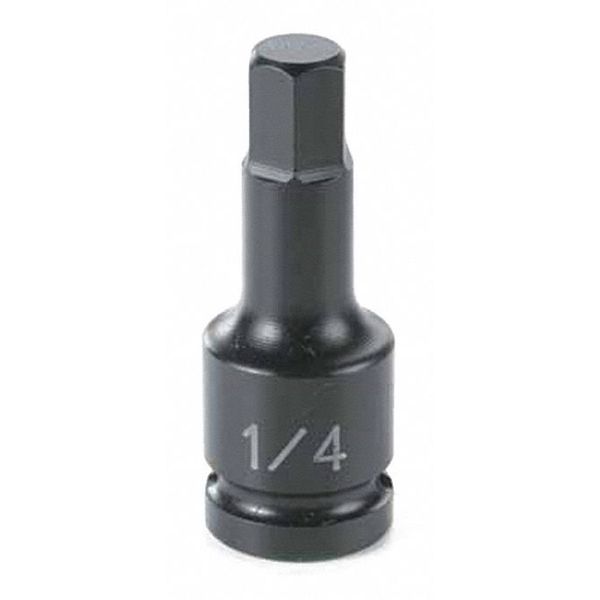 Grey Pneumatic 1/4" Drive Impact Socket Chrome plated 9904M