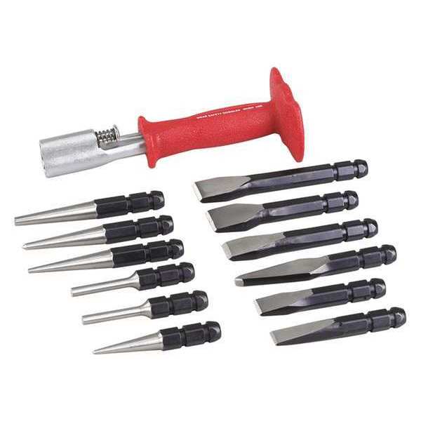 Otc Punch/Chisel Set, Interchangeable 4605