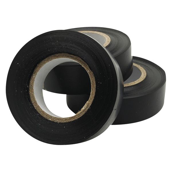 Performance Tool Electrical Tape, Black, 3 Pc 1136