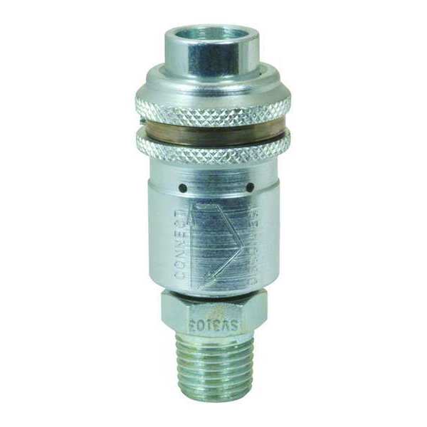 Breco Safety Vent Coupler, MPT, Steel, 3/4" SV6506
