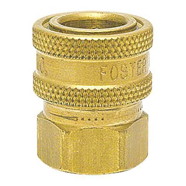 Foster Straight-Thru Brass Socket, 1/4\u0022FPT 25FS