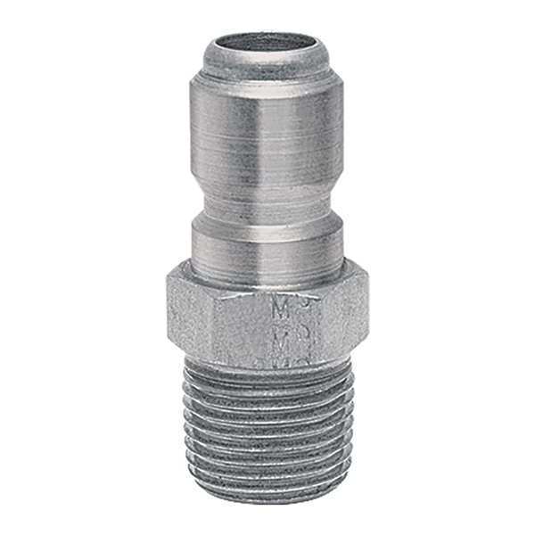 Foster Straight-Thru Brass Plug, 1/4"MPT 25MPB