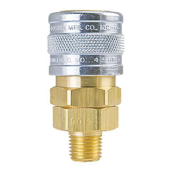 Foster Manual Socket, 1/4"MPT, Brass/Steel 4104