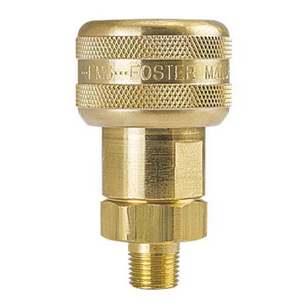 Foster Auto Socket, 1/4" MPT, Brass FM3103