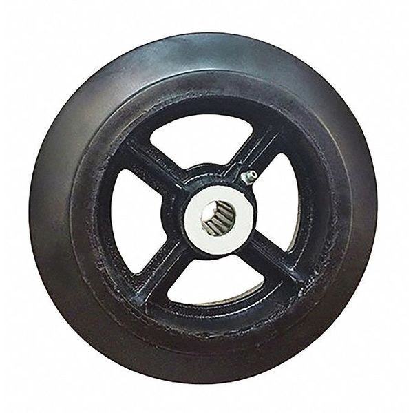 Fairbanks Rubber Mold-On Wheels, 8"x2" 508-SX