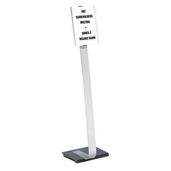 Durable Office Products Sign Floor Stand, 8.5x11", Aluminum 4814-23