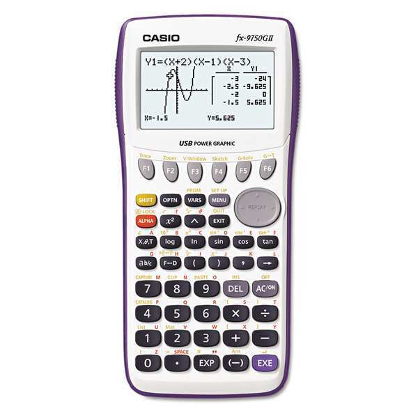 Casio Calculator, Graphing FX9750GII-WE