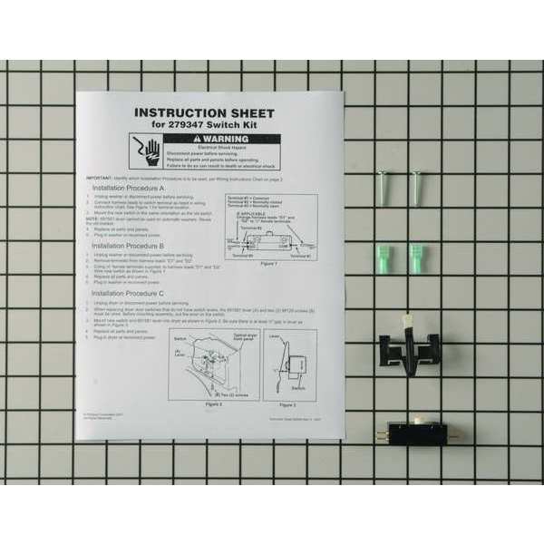 Whirlpool Dryer Door/Washer Lid Switch Kit 00-W10820036
