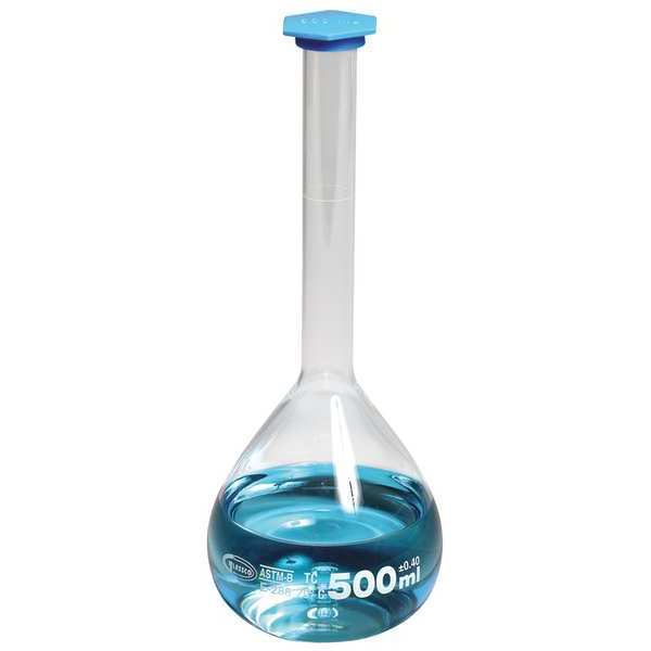 United Volumetric Flask, w/Snap Cap, 2000 mL, PK4 FG5581-2000