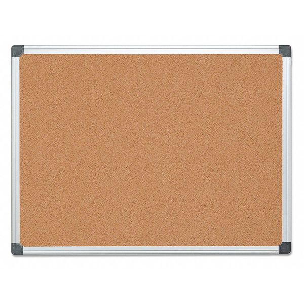 Mastervision Cork Bulletin Board 36x48", Aluminum Frame CA051170