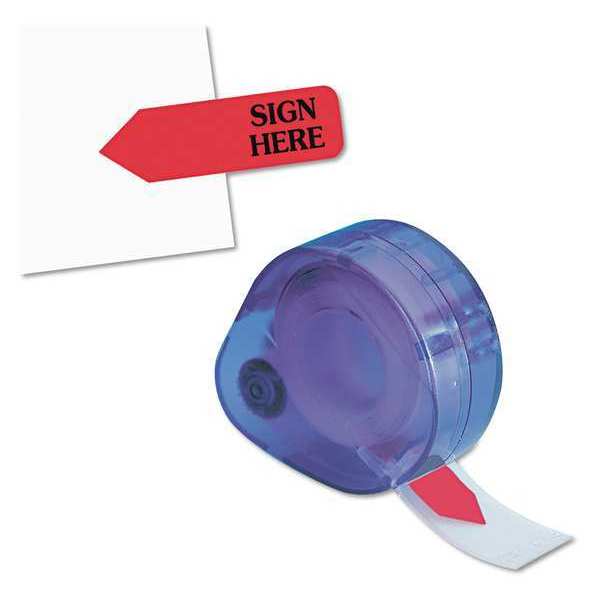 Redi-Tag Flag, SignHere, Dispenser, Red, PK120 81024