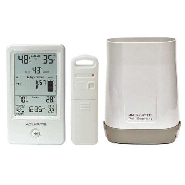 AcuRite Professional Accuracy Temperature and Humidity Gauge with Alarms  (01080M) 