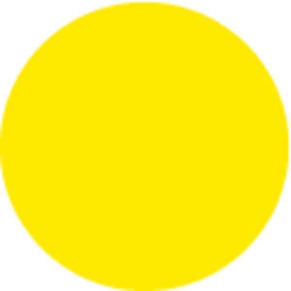 Labelmaster Circle Blank Labels 6", Yellow/Roll, Pk500 B6Y