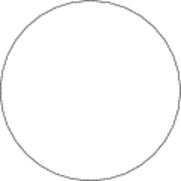 Labelmaster Circle Labels Blank, 2", White, Pk500 B2W