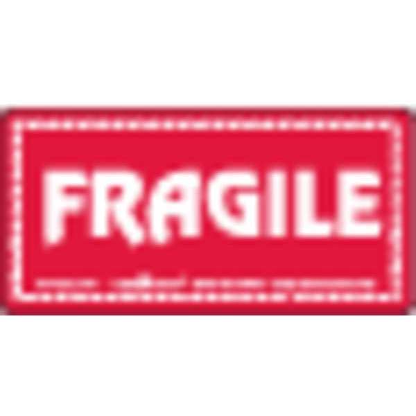 Labelmaster Fragile Label Paper Label, 2"x4", Pk500 L114