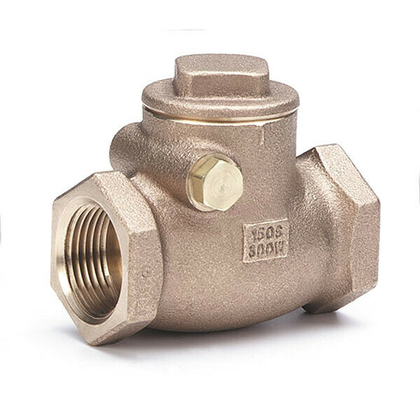 Milwaukee Valve 1-1/2" FNPT Bronze Swing Check Valve 510T 1 1/2