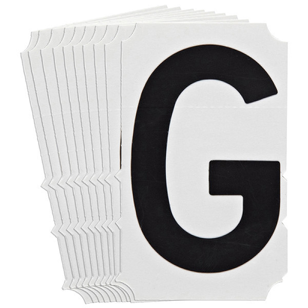 Brady Numbers and Letters Labels, PK 10 5100P-G