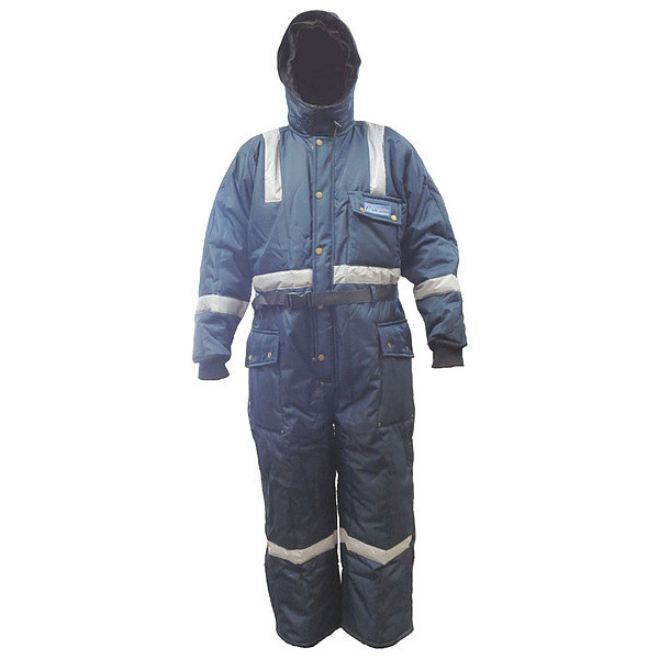 Polar Plus Reflective Insulated Hooded Coverall, L 22020R-L