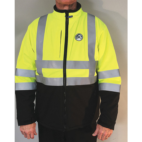 Polar Plus Insulated Softshell Hi Vis Jacket, Yelow, L 301HI-L