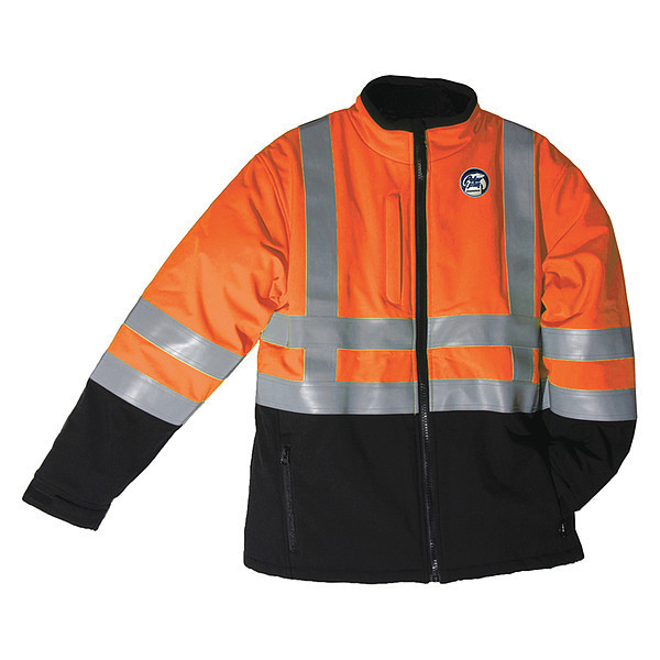 Polar Plus Insulated Softshell Hi Vis Jacket, Orange, 4XL 301HI-O-4XL