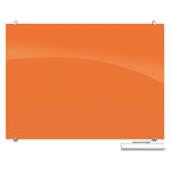 Mooreco Magnetc, Glass Board, 35.43"Hx47.24"W, Orng 83844-ORANGE