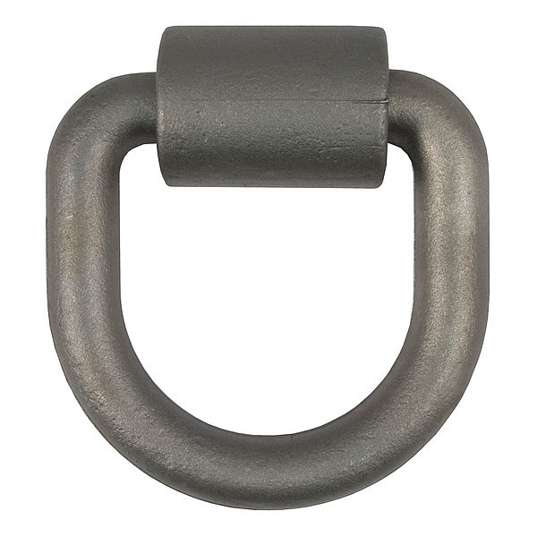 Curt Weld-On Tie-Down D-Ring, Raw Steel, 3"x3" 83760
