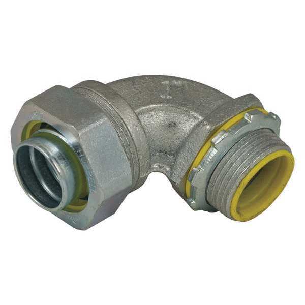 Raco Insulated Connector, 3/4 In., 90 Deg 3543