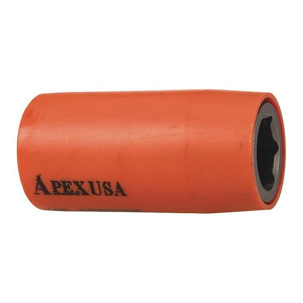 Apex Tool Group 1/2 in Drive Socket with U-Guard Standard Socket, Urethane Covered UG-15MM25