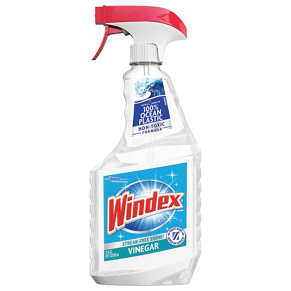 Windex Liquid Glass and Surface Cleaner, 23 oz., Clear, Unscented, Trigger Spray Bottle, 8 PK 312620