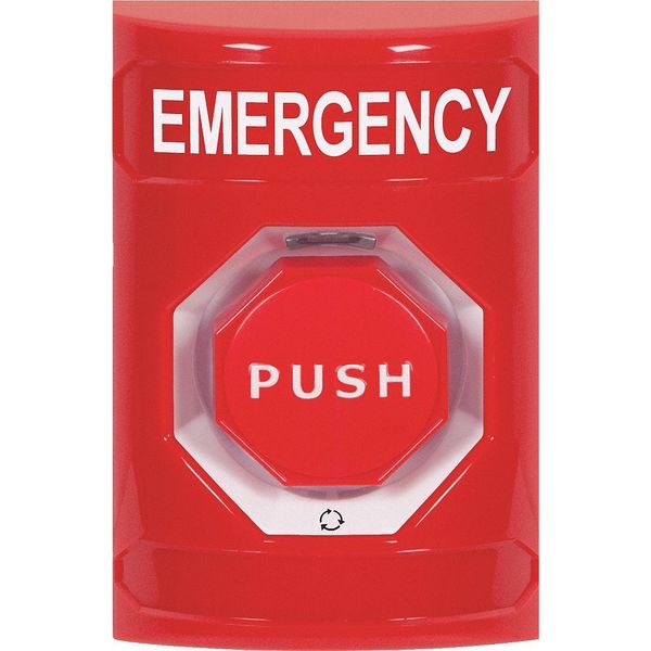 Safety Technology International Emergency Push Button, Red Button, SPDT SS2009EM-EN