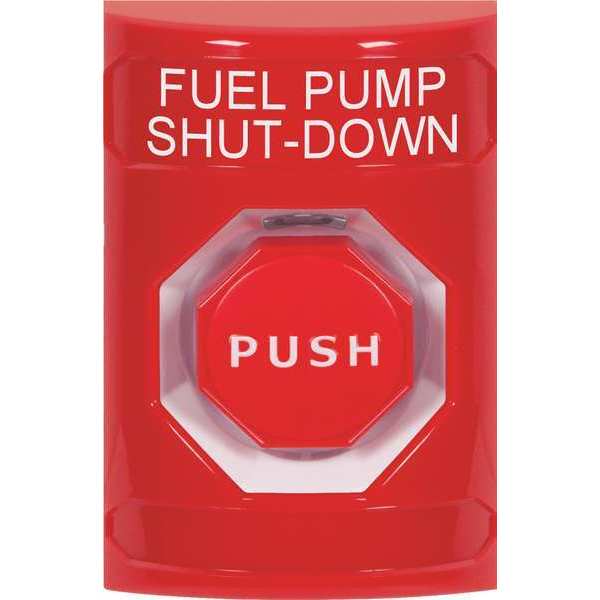Safety Technology International Fuel Pump Shutdown Push Button, Red Color SS2002PS-EN