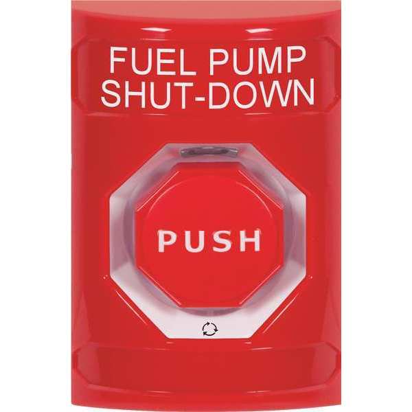 Safety Technology International Fuel Pump Shutdown Push Button, Red, SPDT SS2009PS-EN
